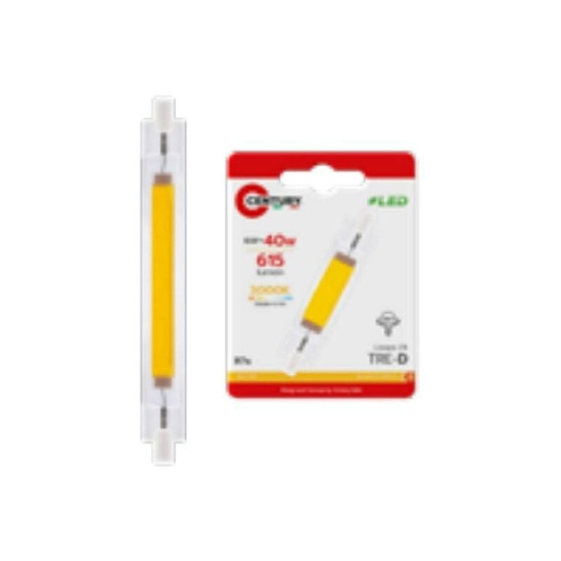 foto del prodotto century lampadina speciale led tre d cob 10w r7s 3000k 1000lm 118mm trcob 1011830