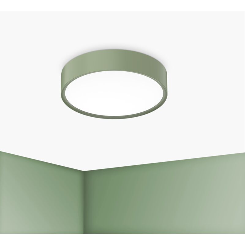 foto del prodotto century plafoniera blanca luxe 300mm 17w 3000k 4000k 6500k salvia bcl 1730ve