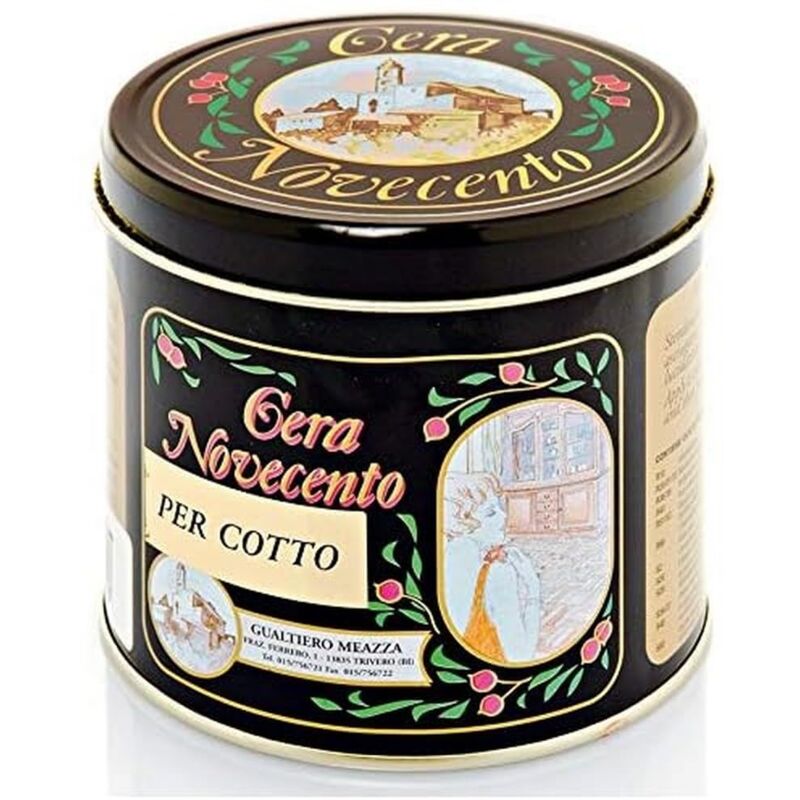 foto del prodotto cera novecento k911 cera solida cotto, rosso casale, 500 ml