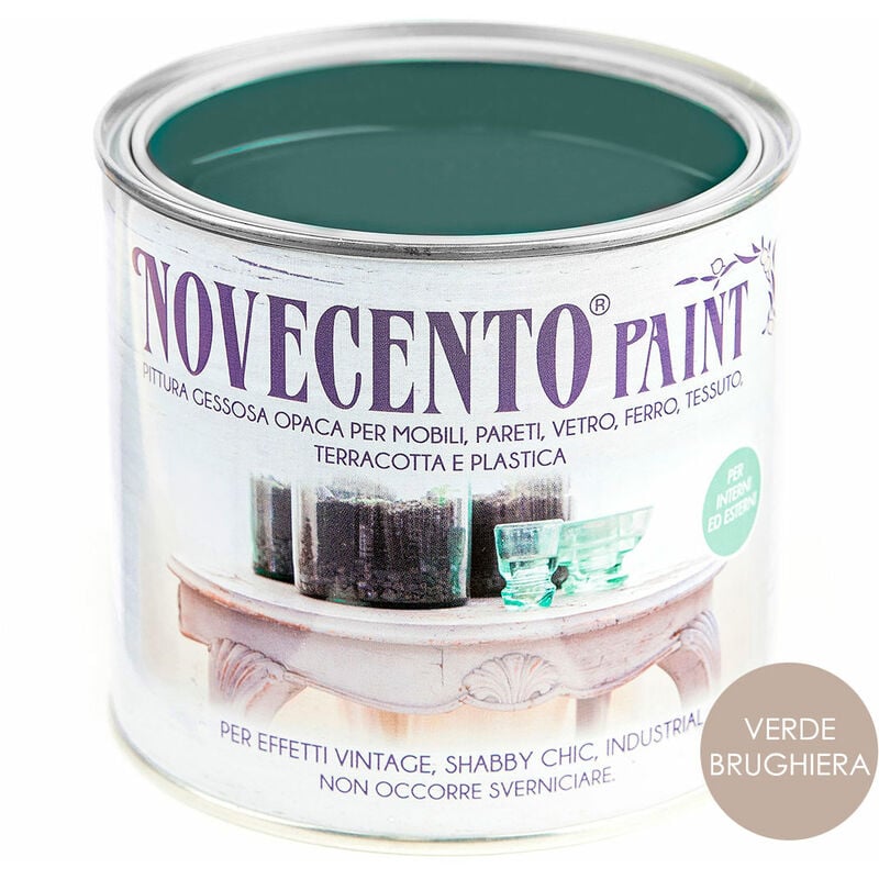 foto del prodotto cera novecento novecento paint tinta pastello 500ml verde brughiera