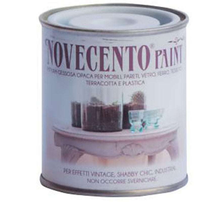 foto del prodotto cera novecento pittura gessosa opaca shabby chic per mobili pareti vetro gesso novecento paint colore capoverde formato 500 ml