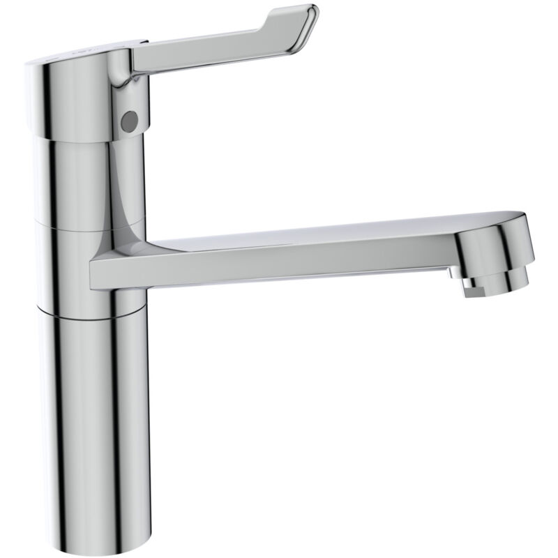 foto del prodotto ceraflex, miscelatore cucina monocomando da appoggio su lavello con leva lunga, bc137aa, cromato ideal standard