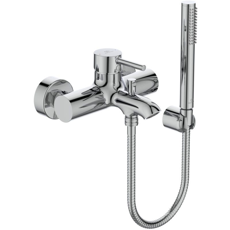 foto del prodotto ceraline, miscelatore monocomando esterno per vasca doccia, bc270aa, cromato ideal standard