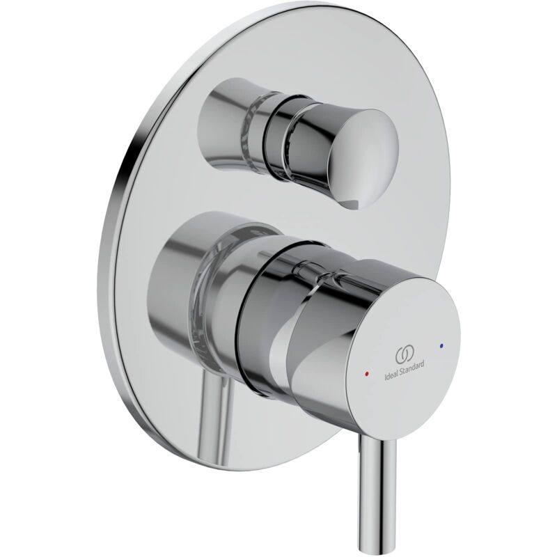 foto del prodotto ceraline, miscelatore monocomando per vasca o doccia ad incasso, due vie, cromato ideal standard