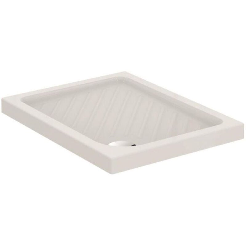 foto del prodotto ceramica dolomite ideal standard gemma2 piatto doccia ceramica 100x70 beupiatto h7 piletta d.90 codice prod j526701