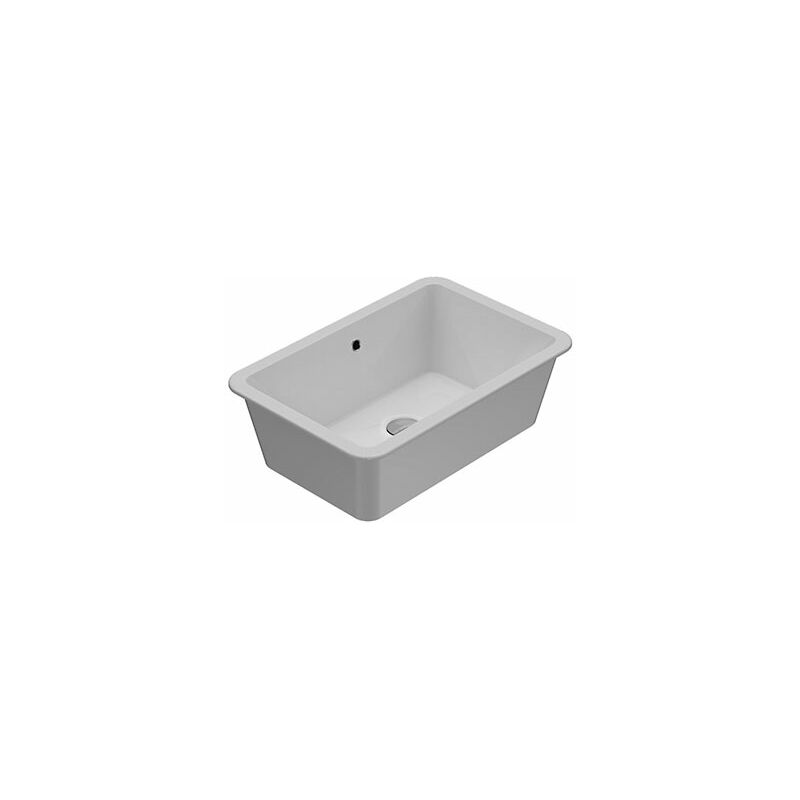 foto del prodotto ceramica globo lavabo cortona sottopiano cm. 60x40 in ceramica bianco lucido di