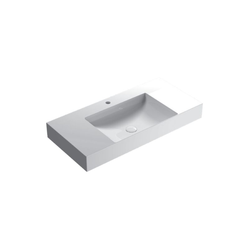 foto del prodotto ceramica globo lavabo in ceramica 100x47 cm globo t edge le lastre b6r101bi bianco ceramica