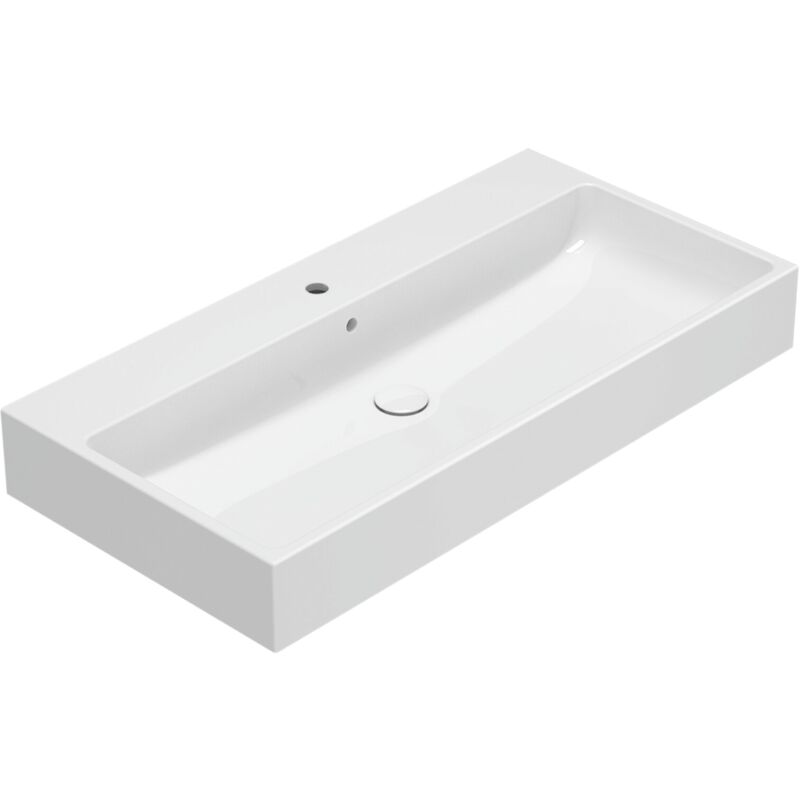 foto del prodotto ceramica globo lavabo in ceramica 100x50 cm globo stone scq100bi bianco ceramica