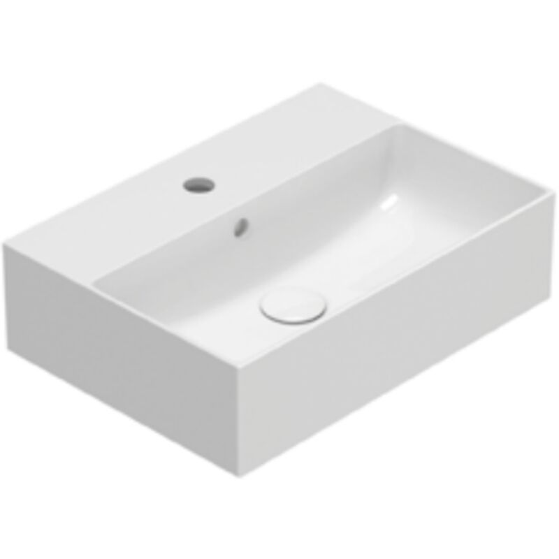 foto del prodotto ceramica globo lavabo in ceramica 51x37 cm globo t edge in051bi bianco ceramica