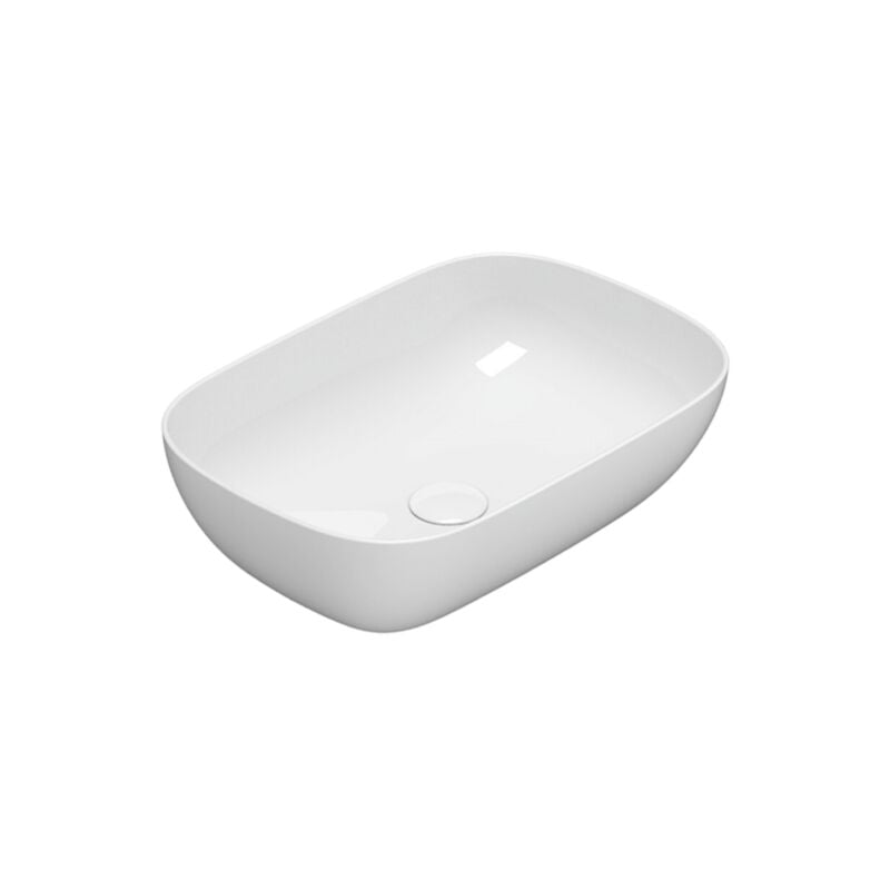 foto del prodotto ceramica globo lavabo in ceramica 55x38 cm globo t edge le ciotole b6r56bi bianco ceramica