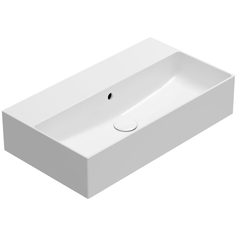foto del prodotto ceramica globo lavabo in ceramica 65x37 cm globo t edge in066bi bianco ceramica