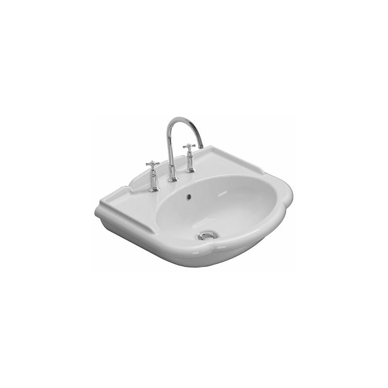 foto del prodotto ceramica globo lavabo paestum sospeso su colonna cm. 62x54 particolare in
