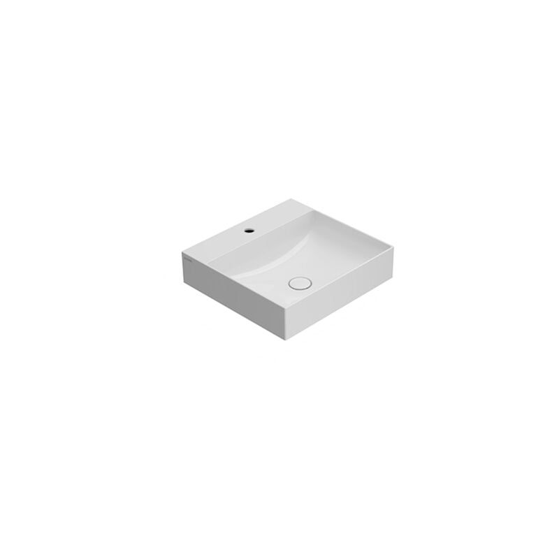 foto del prodotto ceramica globo lavabo t edge appoggio sospeso cm. 50x47 in ceramica bianco