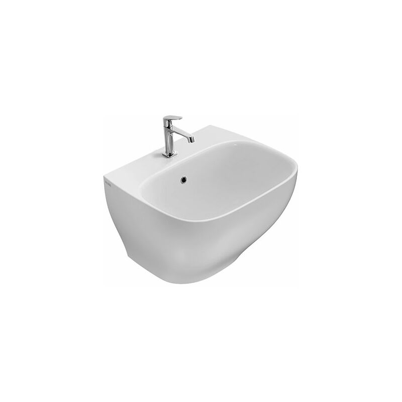 foto del prodotto ceramica globo lavatoio genesis sospeso cm. 62x50 con vasca alta bianco lucido