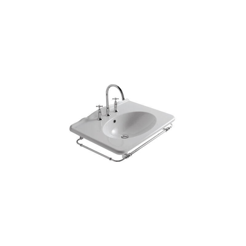 foto del prodotto ceramica globo portasciugamani frontale in ottone cromato per lavabo per pa028 