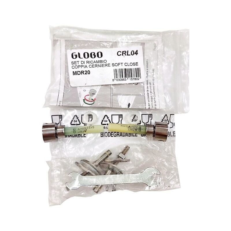 foto del prodotto ceramica globo set ricambio cerniere soft close crl04