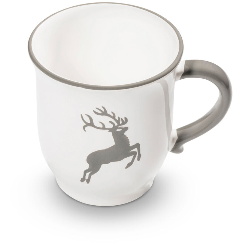 foto del prodotto ceramica gmundner cervo grigio, tazza di cioccolato da 0,3 litri