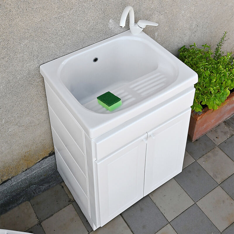 foto del prodotto ceramica tuscia mobile lavatoio ceramica da esterno 60x50 dordogne plus con sifoneria