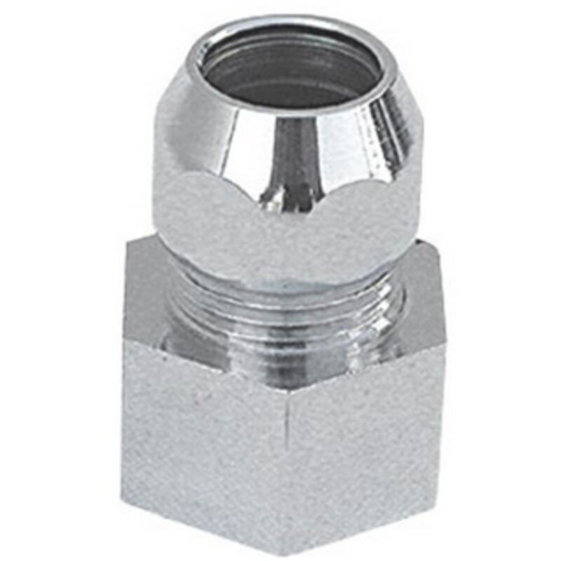 foto del prodotto ceramicstore va albertoni raccordo mf con dado conico cromato 3 8 x 3 8 10 mm per cannette in rame