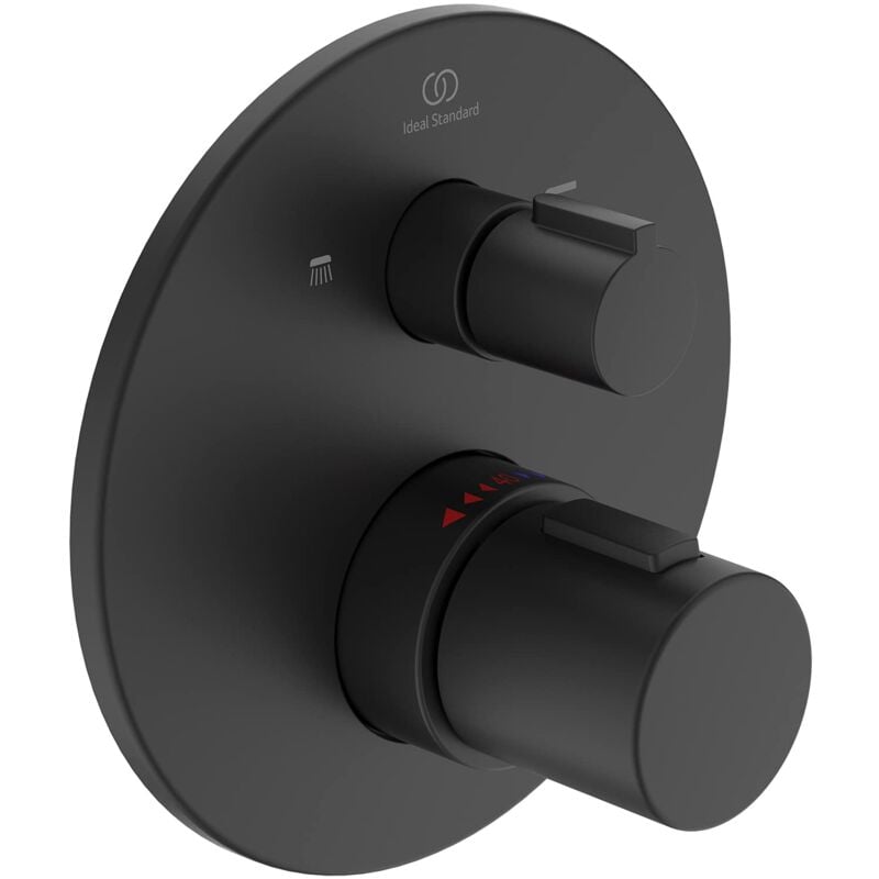 foto del prodotto ceratherm miscelatore termostatico ad incasso per vasca da bagno, nero a5814xg ideal standard