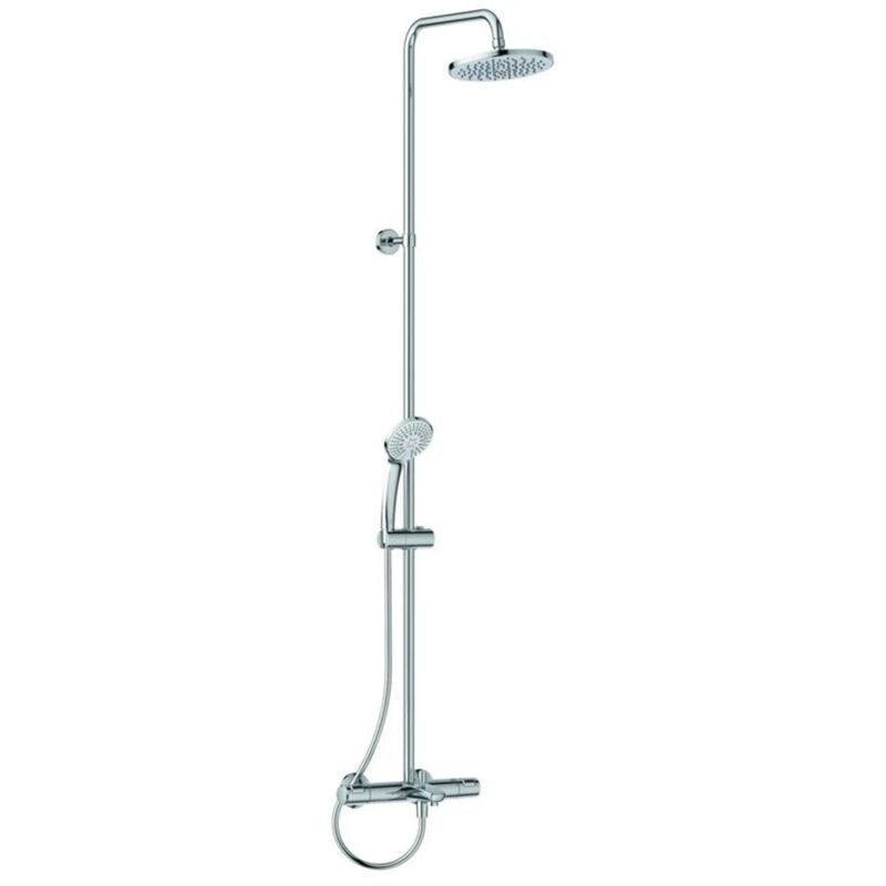 foto del prodotto ceratherm set doccia con termostato per vasca da bagno, diametro 20 cm, 3 getti, cromo a7590aa ideal standard