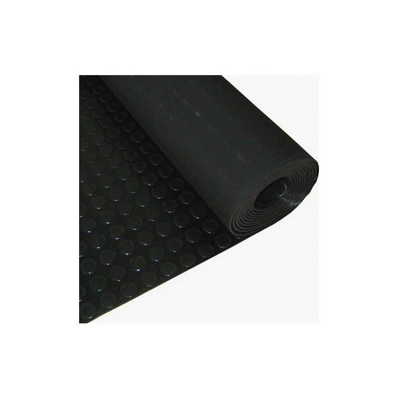 immagine 0 del prodotto cerchi da pavimento in gomma 1,20x10 metri 3 mm. colore nero spesso
