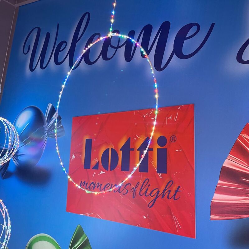 foto del prodotto cerchio 2d 57cm microled rgb multiflash