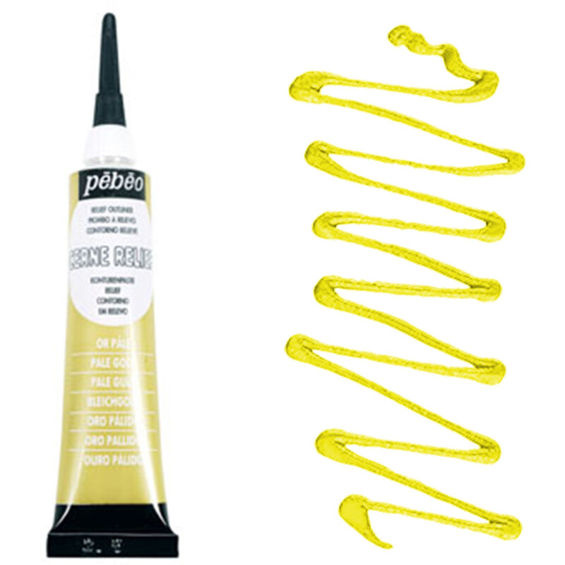 foto del prodotto cerne cold relief fodera per vetro, vernice 3d gold rich 20 ml pebeo