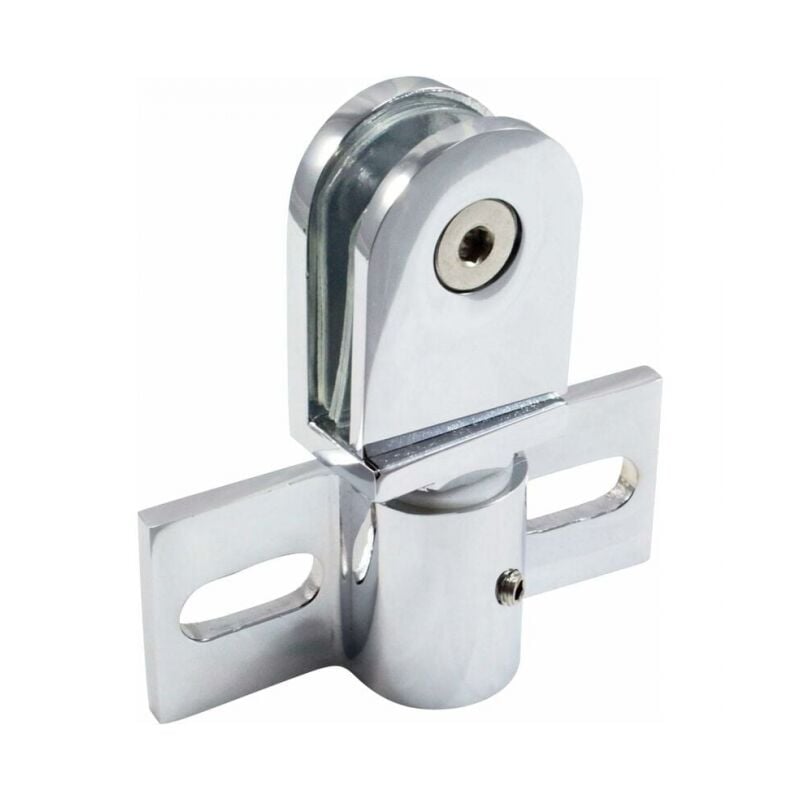 foto del prodotto cerniera a bilico per porta doccia in vetro, acciaio inox, cabina doccia con cerniera