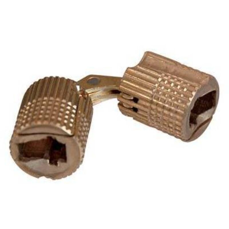 foto del prodotto cerniera a cilindro invisibile ottone lucido