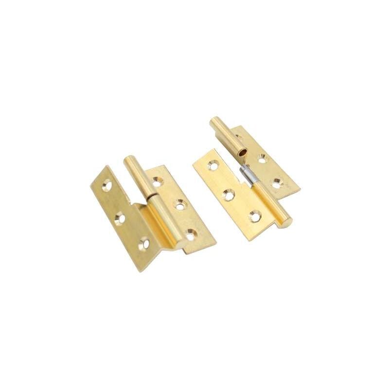 foto del prodotto cerniera a collo ottone lucido mm.50x40 destra