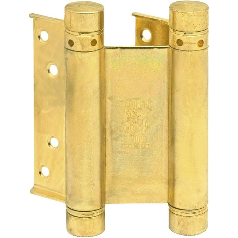 foto del prodotto cerniera a molla in acciaio con chiusura automatica affidabile e resistente ottonato 125 mm
