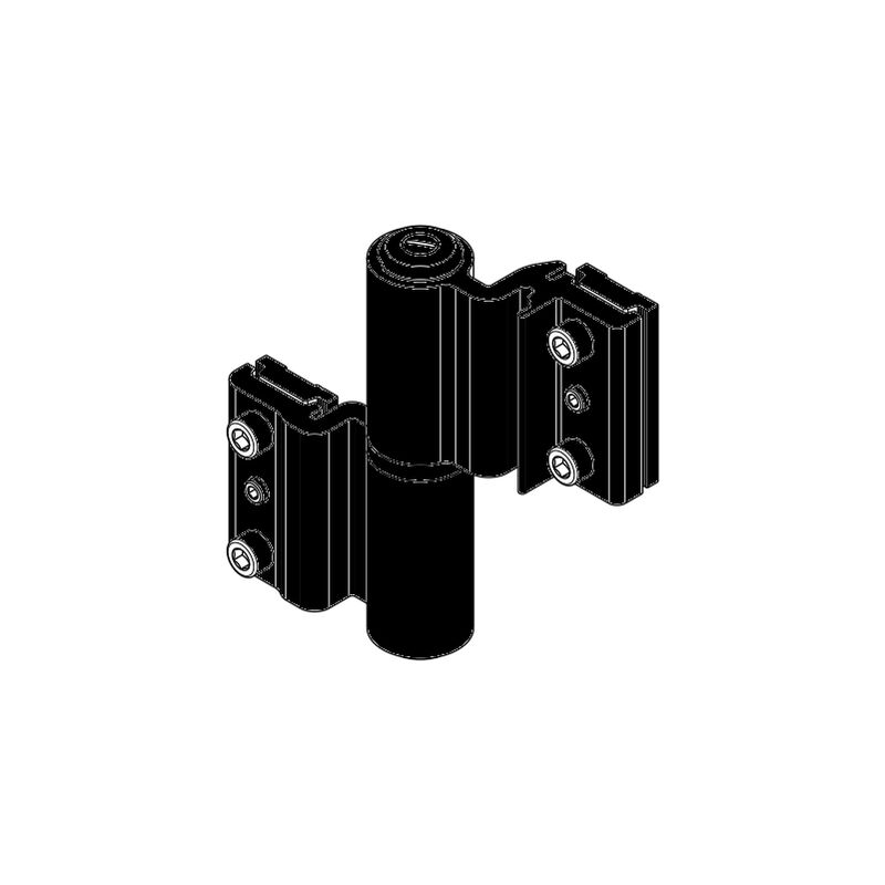 foto del prodotto cerniera a morsetto fapim 5511i in alluminio nero per porte pesanti 5511i 37