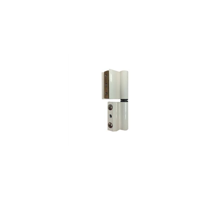 foto del prodotto cerniera a sacchetto 2 v2p profilo europeo alluminio. bianco a sinistra 68034 micella