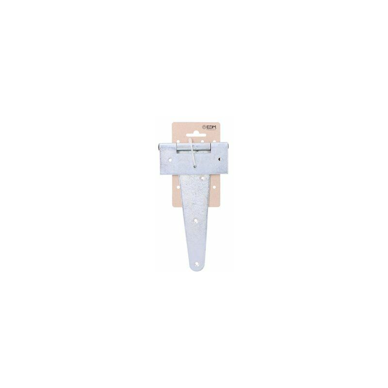 foto del prodotto cerniera a t 200x100mm h zincata bianca in cartone appeso edm