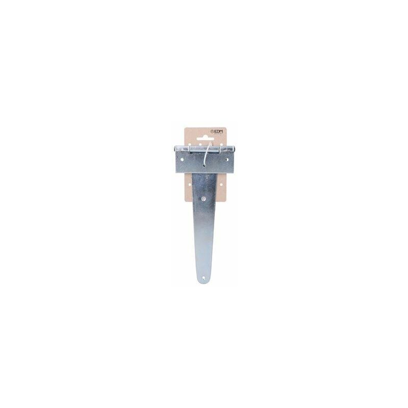 foto del prodotto cerniera a t 250x100mm h zincata in cartone appeso edm