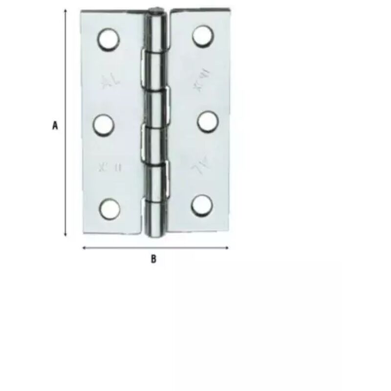 foto del prodotto cerniera acciaio inox art.838in mm 50 x 40