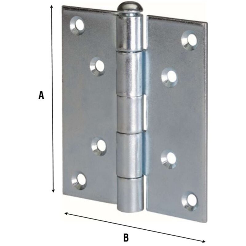 foto del prodotto cerniera aldeghi pesante 50x50 mm zincata 10 pz