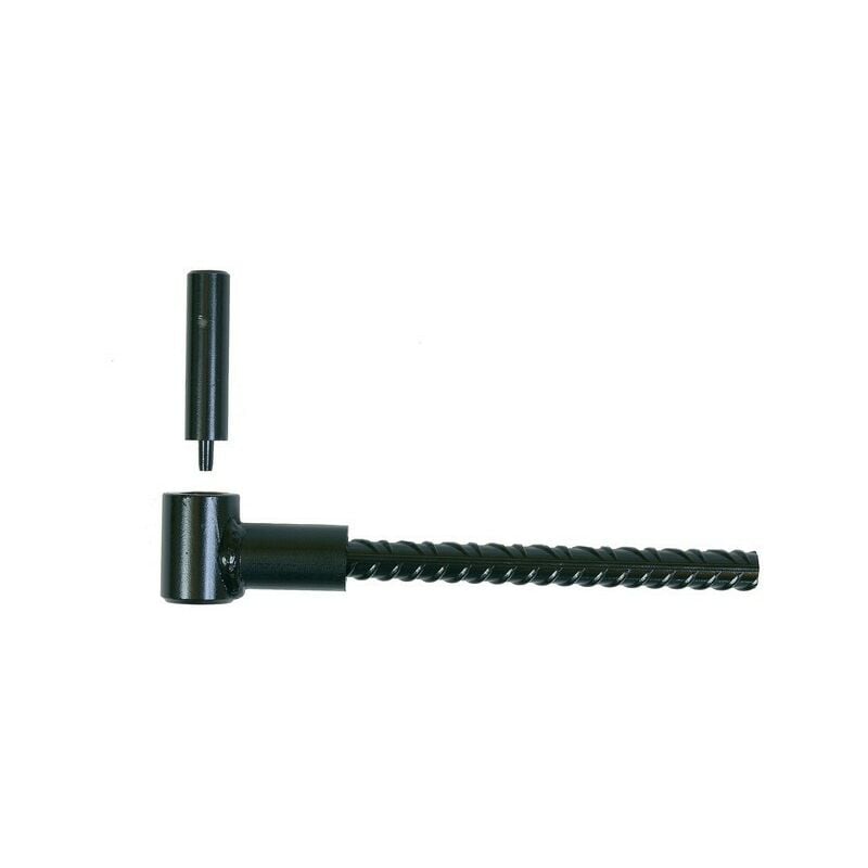 foto del prodotto cerniera breezeblock cataforesi nera 16 per doppia aletta fissi ing acciaio di rinforzo 12x170 a000150