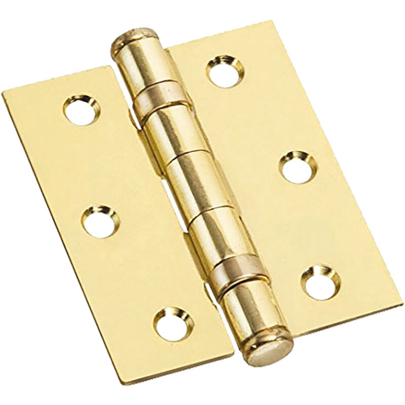 foto del prodotto cerniera con cuscinetti ottonata mm 75 x 75 - sp.2