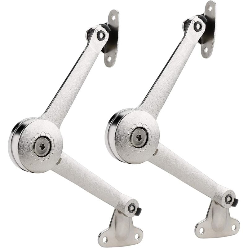 foto del prodotto cerniera di supporto per coperchio da 2 pezzi con chiusura ammortizzata per scatola dei giocattoli, supporto per coperchio di mobile da cucina,