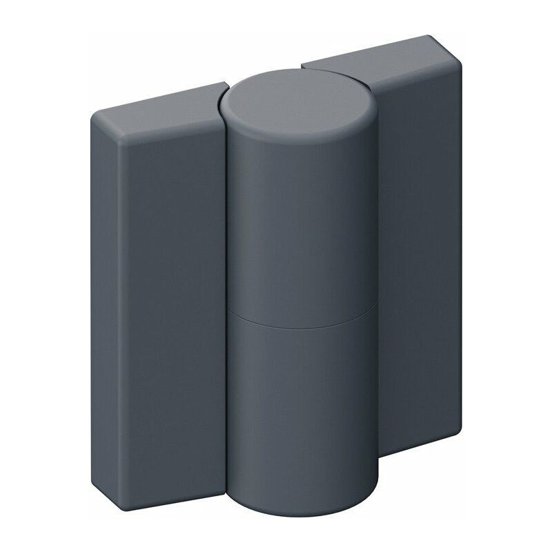 foto del prodotto cerniera din sinistra, altezza 52 mm, larghezza 47 mm, poliammide con inserto in metallo, grigio antracite, hewi opaco