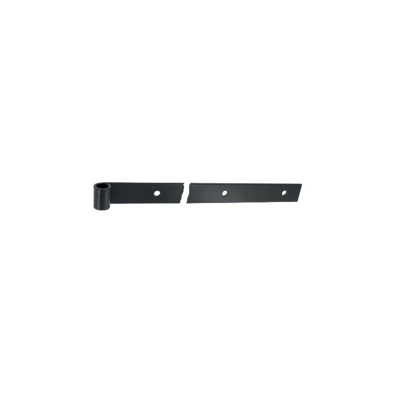 foto del prodotto cerniera diritta estremit quadrata forata epossidica nera altezza 40mm x spessore 6mm 14 mm lunghezza 550mm