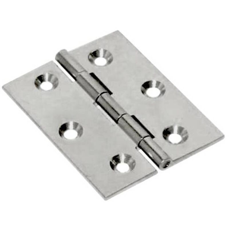 foto del prodotto cerniera fresata piana nichelata gr.60x50