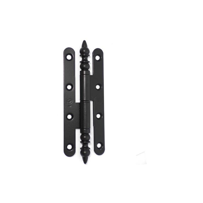 foto del prodotto cerniera in ferro nero rustico bros 140x55 mm sinistra 3arg145b
