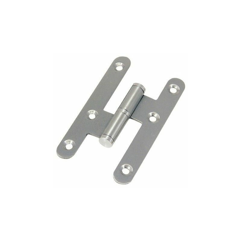 foto del prodotto cerniera inox bordo tondo senza finitura 100 mm. giusto