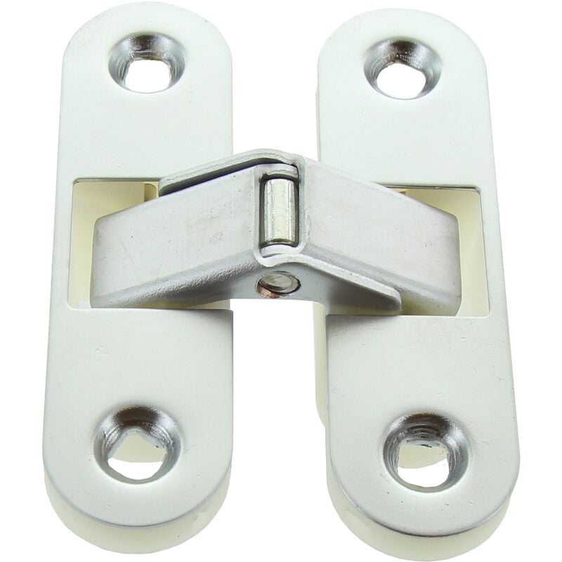 foto del prodotto cerniera invisibile per porte cromo satinato . prezzo per 1 pezzo.