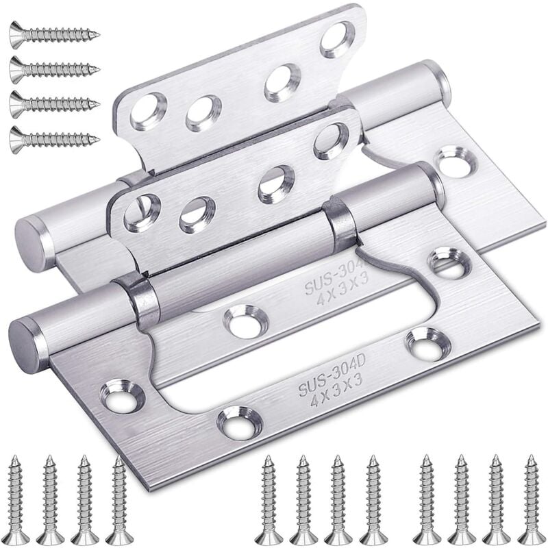 immagine 0 del prodotto cerniera per mobili, cerniere con cuscinetti a sfera in acciaio inossidabile 304 per porte di casa e camera da letto 100 mm x 38 mm x 2 mm 2 pezzi 