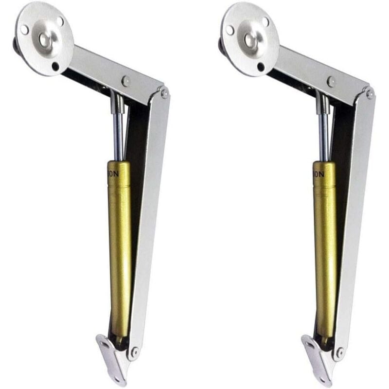 foto del prodotto cerniera per mobili, confezione da 2 sollevatori pneumatici per coperchi (100 n), cerniera di supporto per coperchi con molla a gas per impieghi