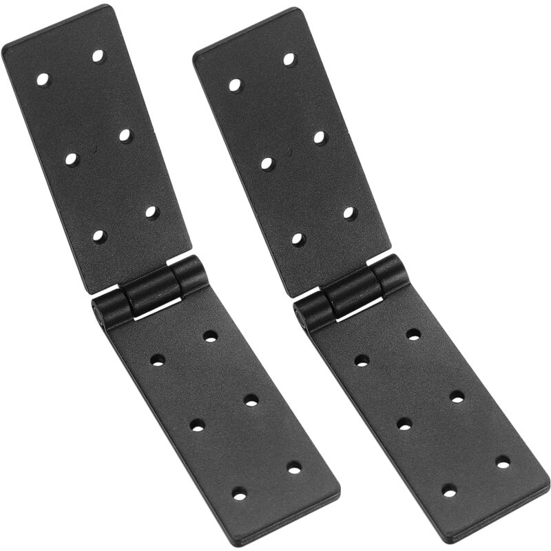 foto del prodotto cerniera per porta, 10 pezzi cerniere di collegamento, cerniera pieghevole, striscia di scatola, cerniera per mobili, cerniera in metallo nero per